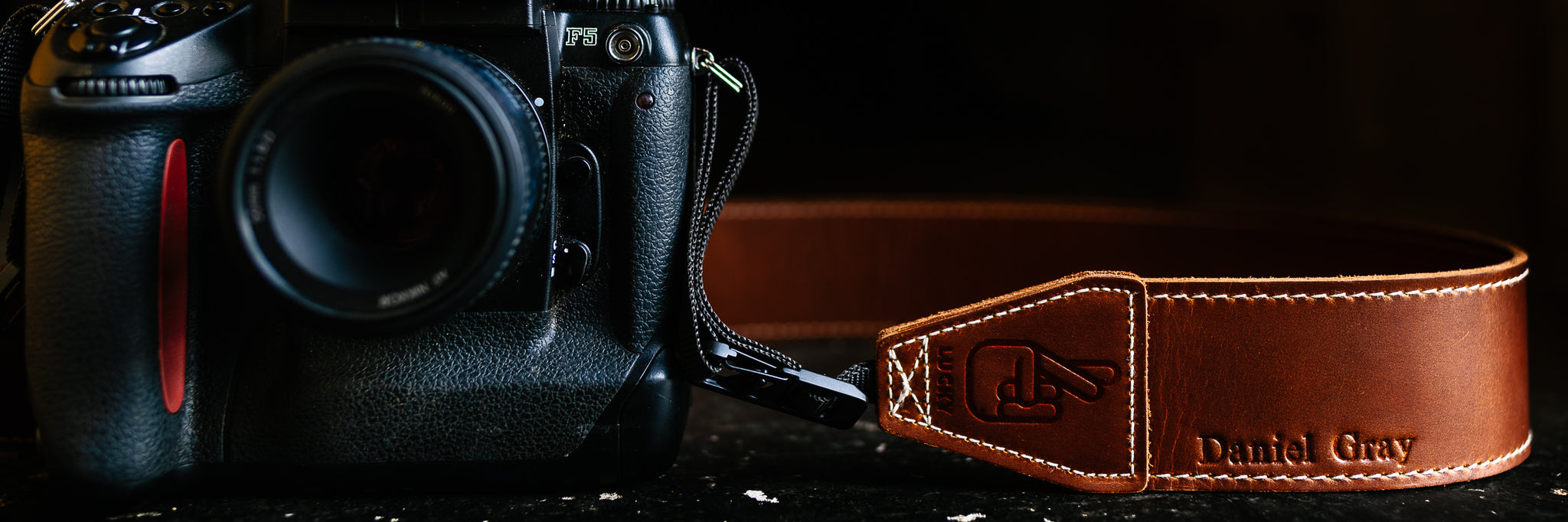 Lucky Camera Straps Personalised Leather Embossing for Photography Gift